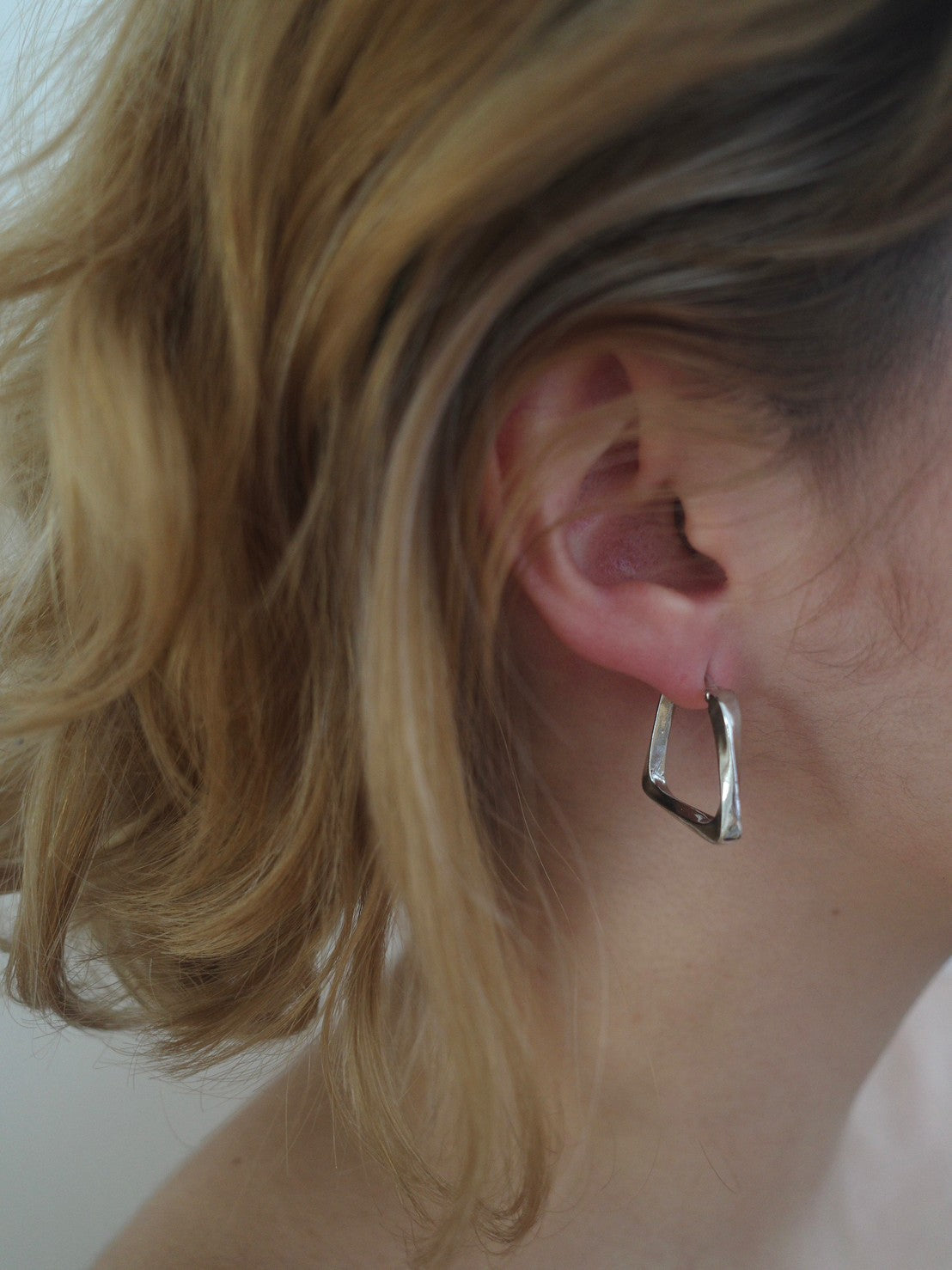 tres Trapezoid Pierce (Silver) 2