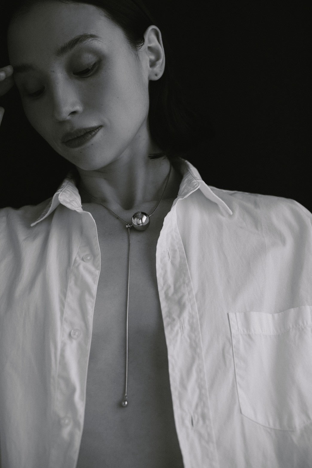 Ball snake Necklace (Silver)
