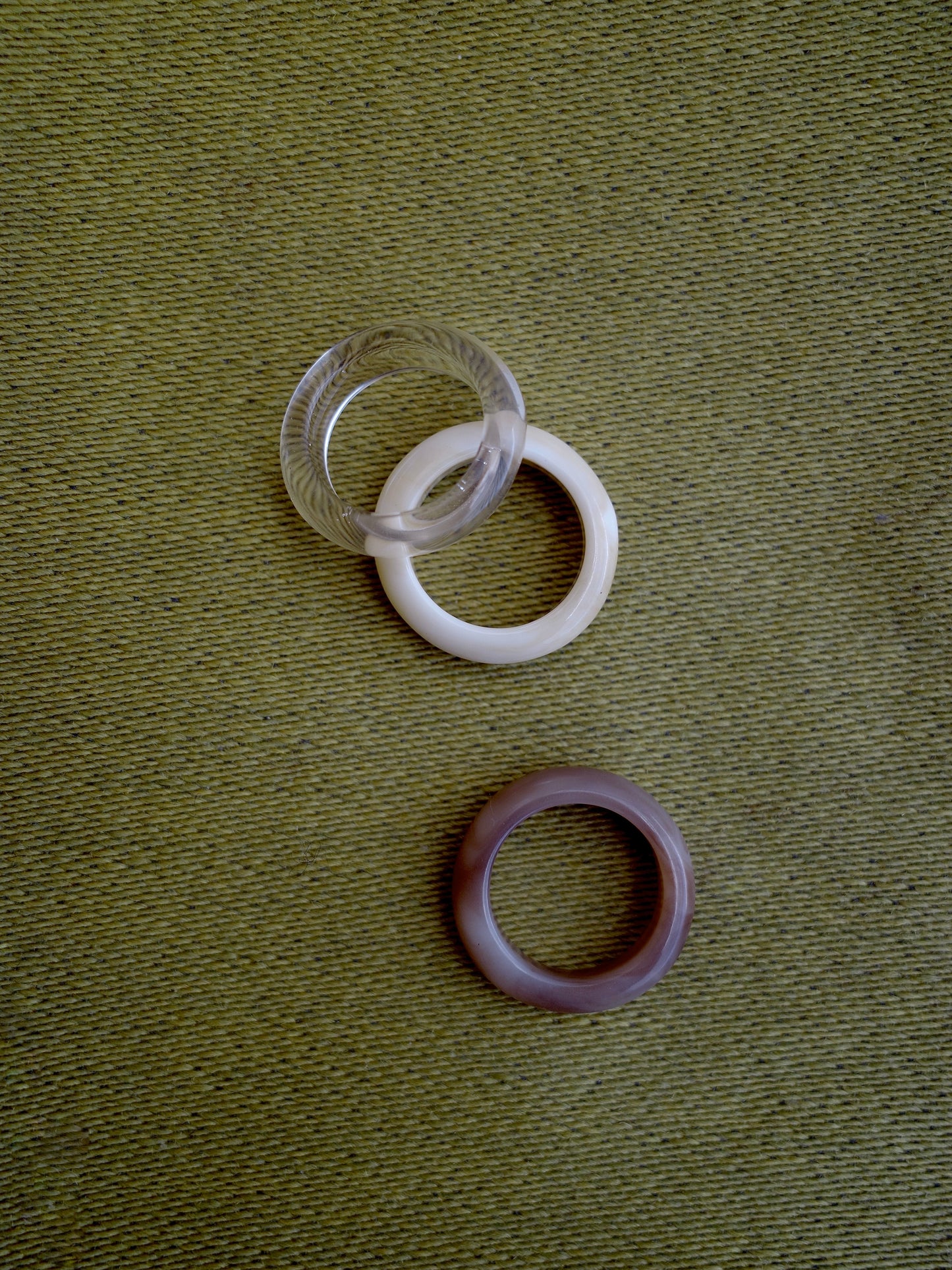 Marble simple Ring (Clear)