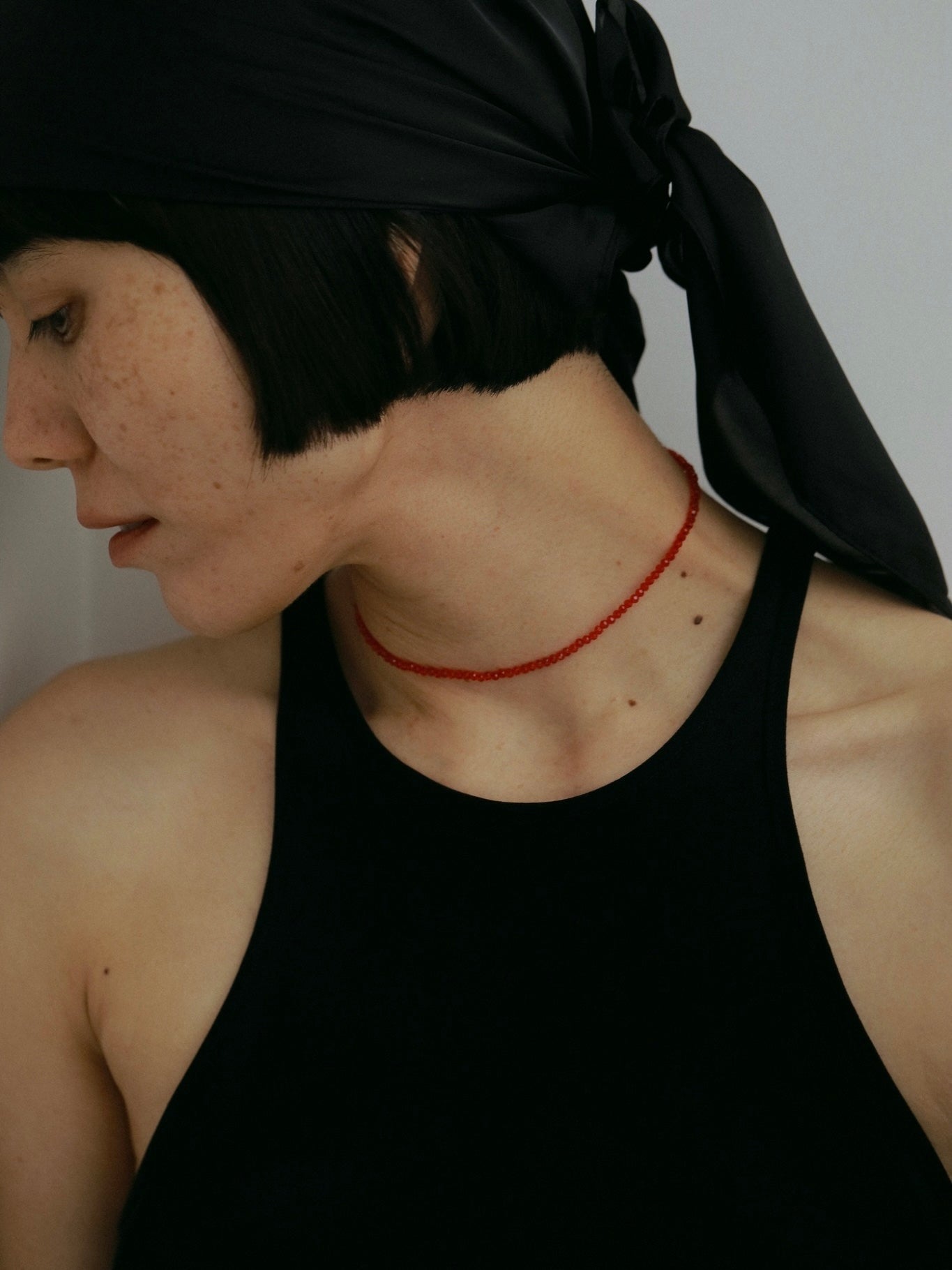 Beads Necklace (Red)