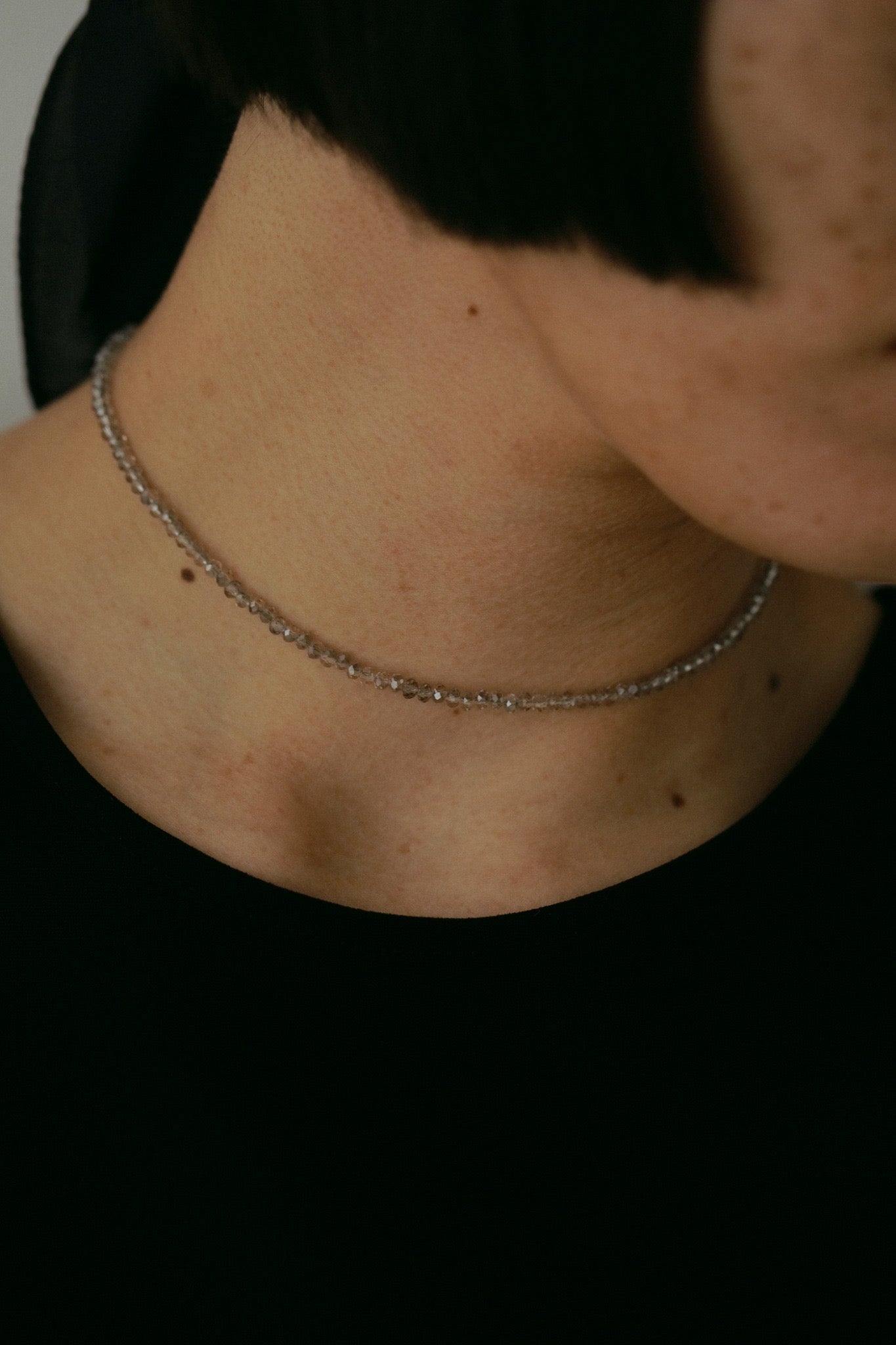 Beads Necklace (Gray)