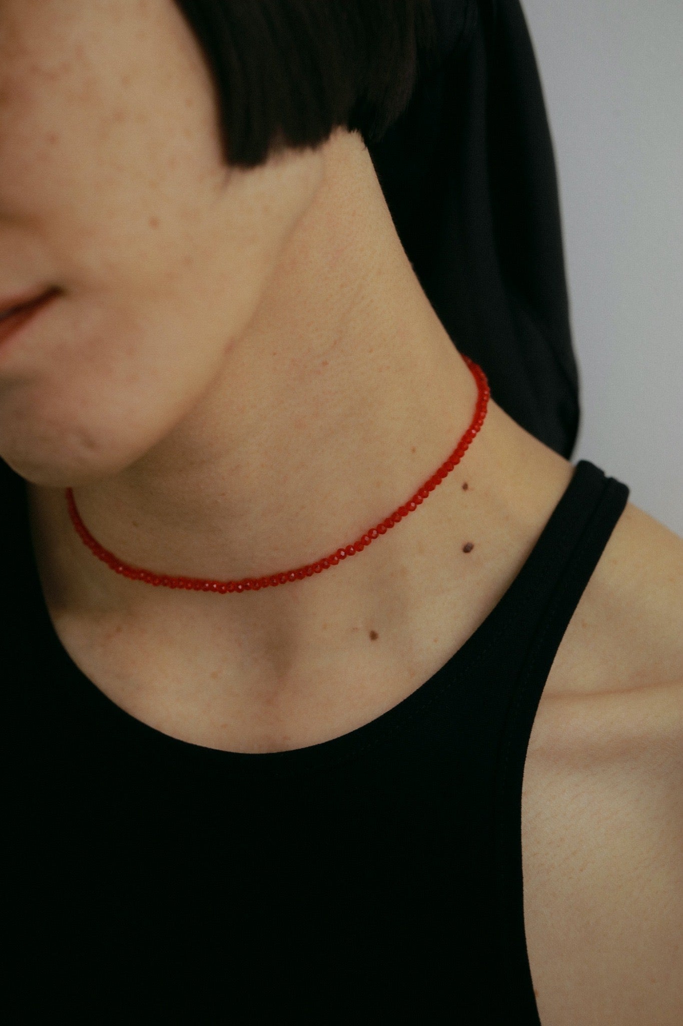 Beads Necklace (Red)
