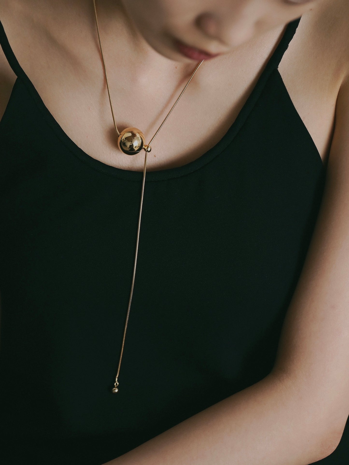 Ball snake Necklace (Gold)