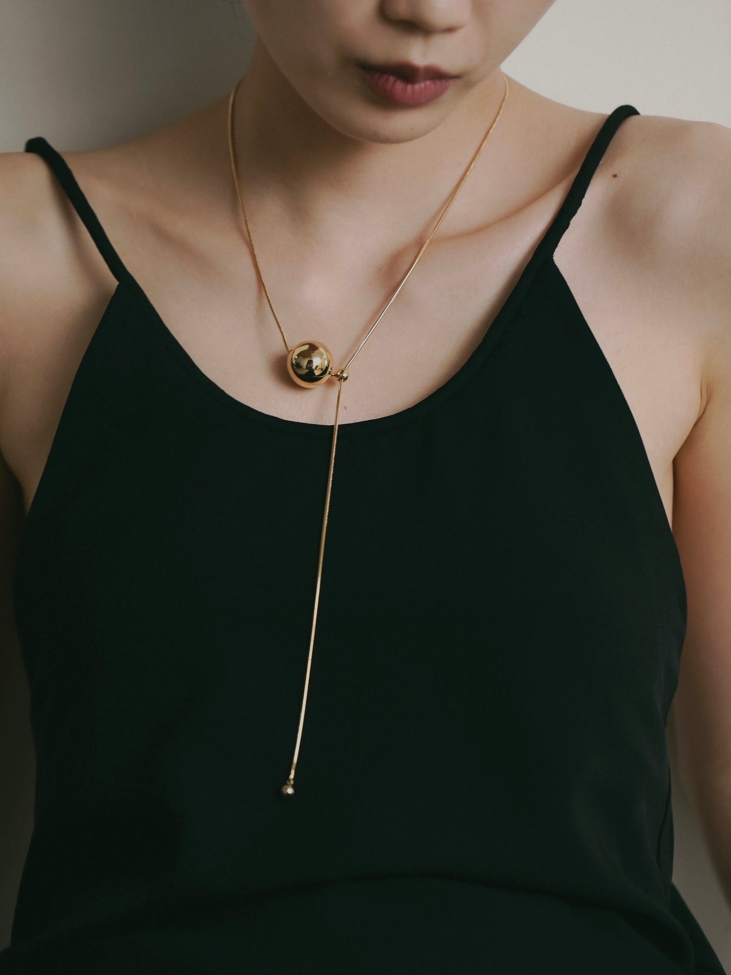 Ball snake Necklace (Gold)