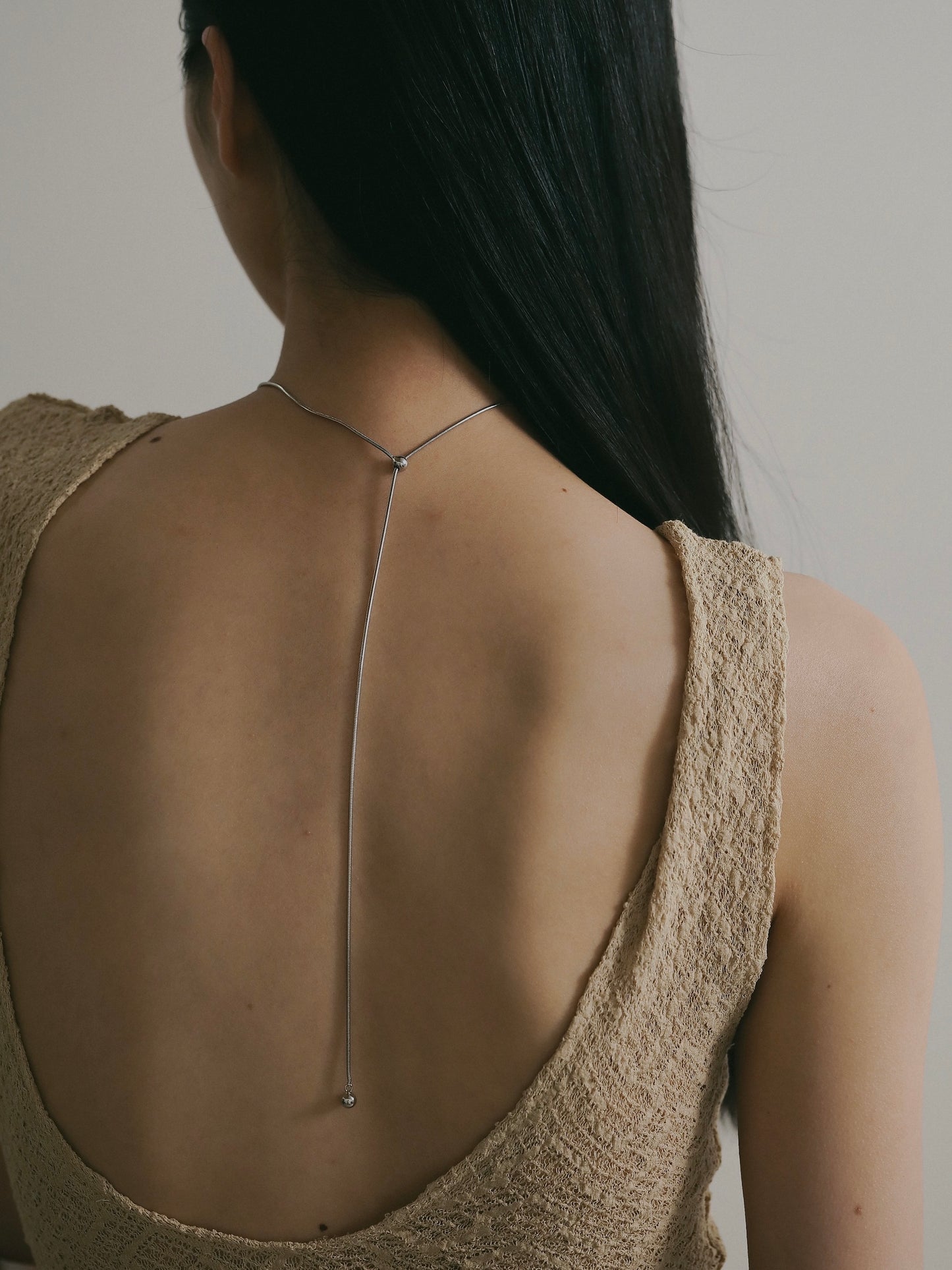 Ball snake Necklace (Silver)