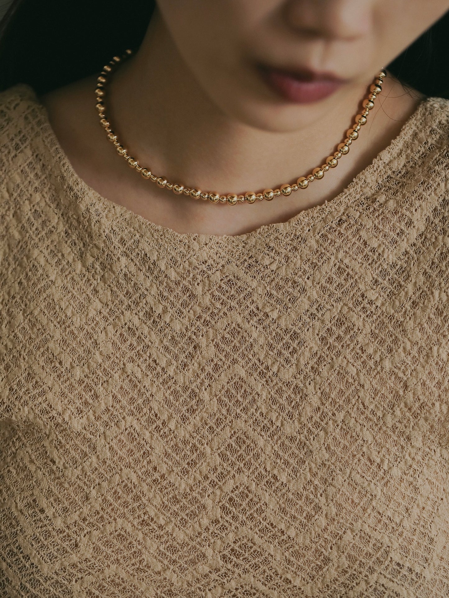 Tsubu Necklace (Gold)