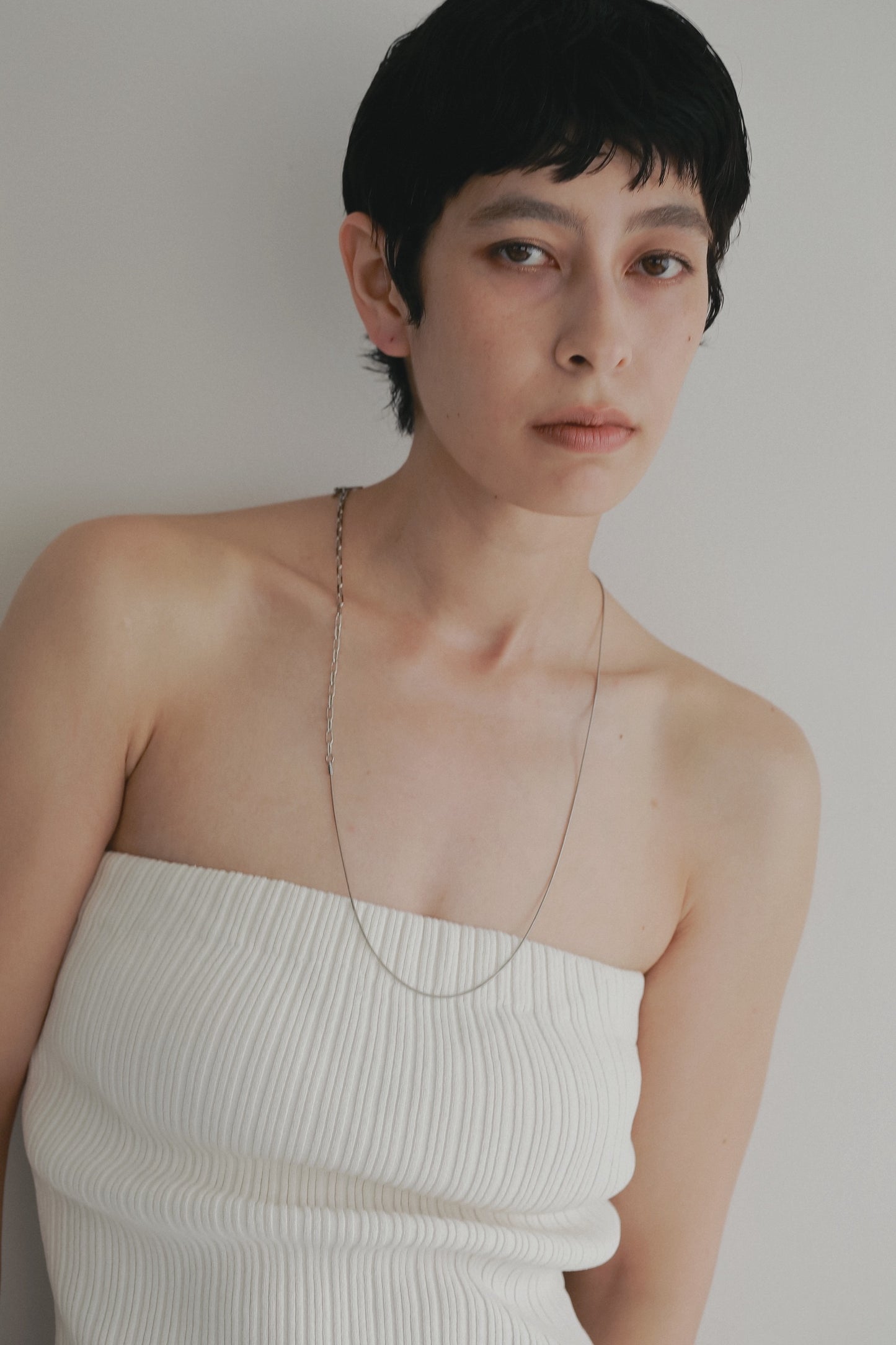 Chain×Snake Necklace (Silver)