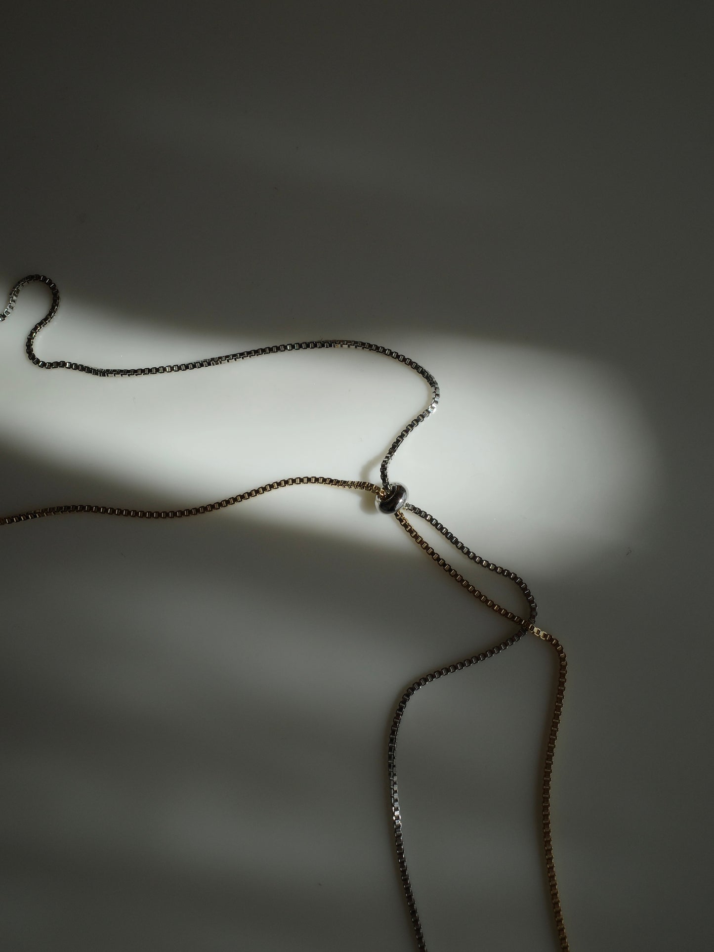 Tie Necklace (Gold×Silver)