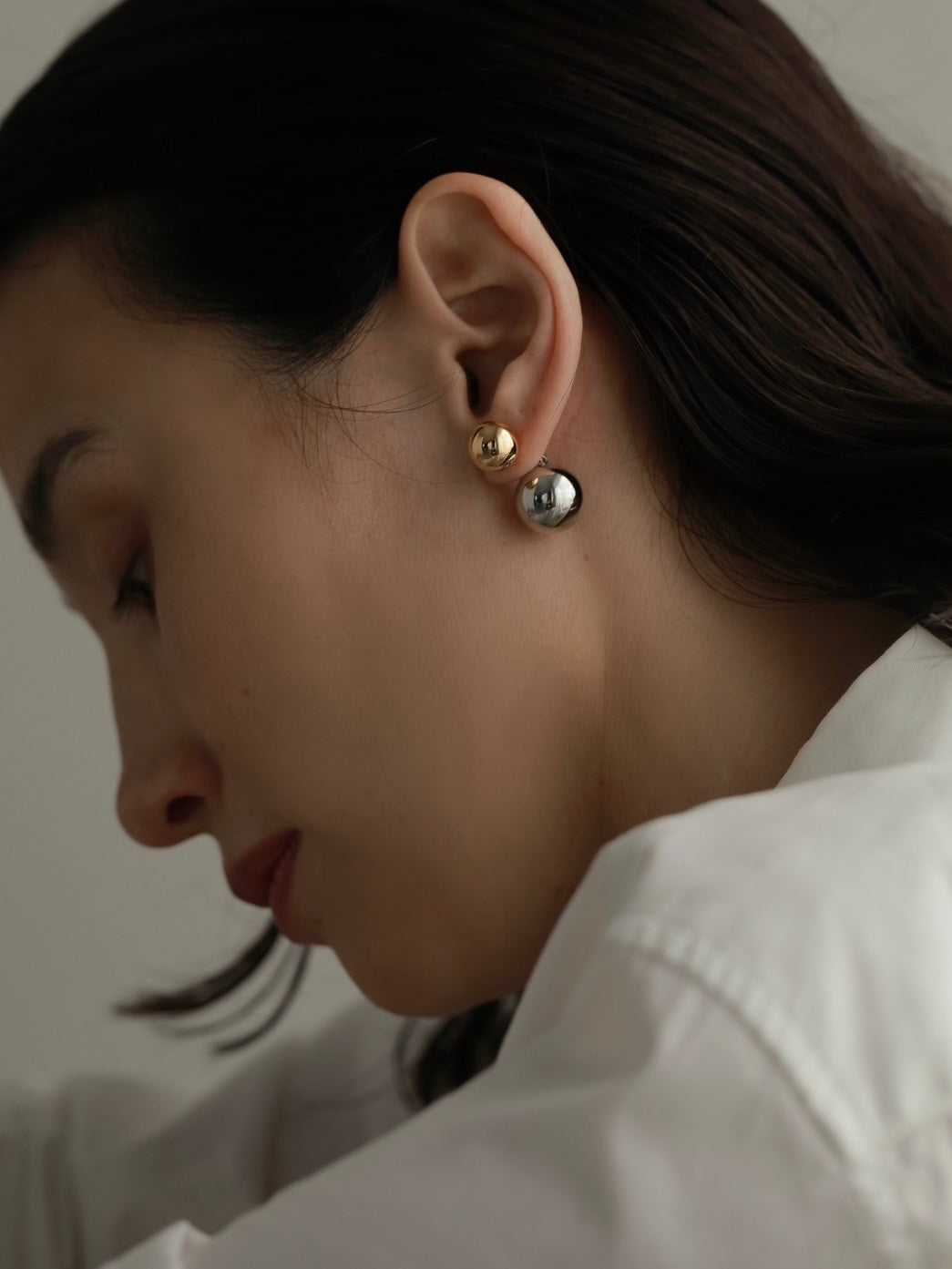 Double ball Pierce (Gold×Silver)