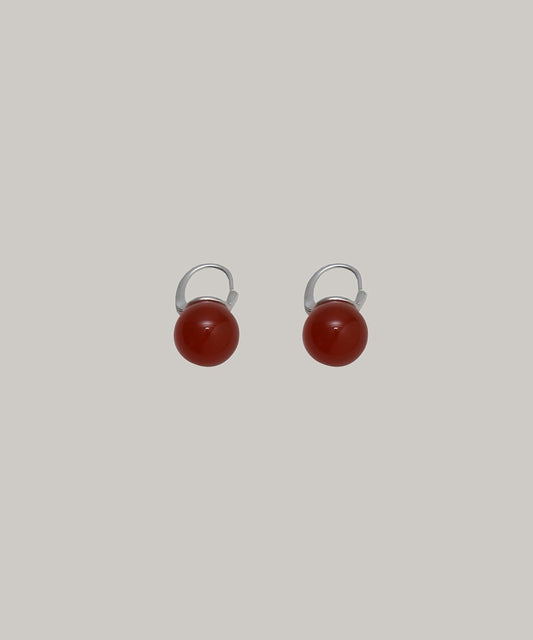 ［silver925］Color stone Pierce (Red)