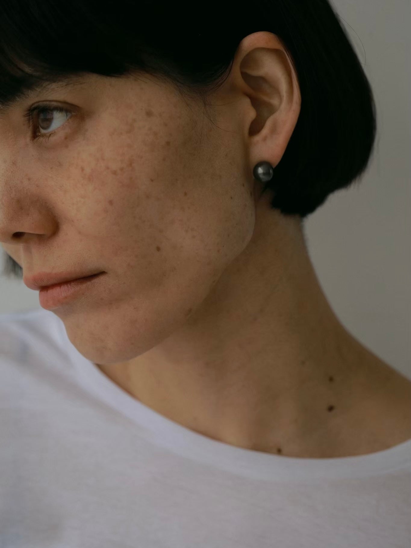 ［silver925］Black pearl Pierce