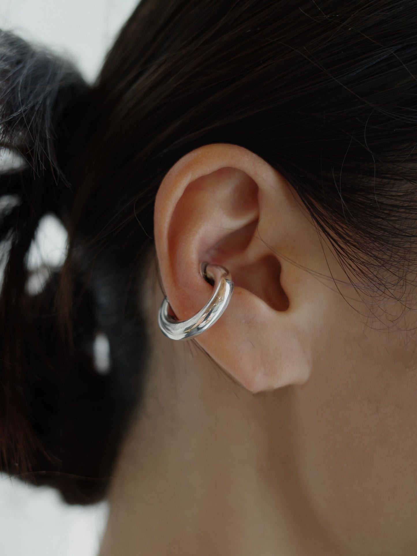 ［silver925］Middle pipe Earcuff (Silver)