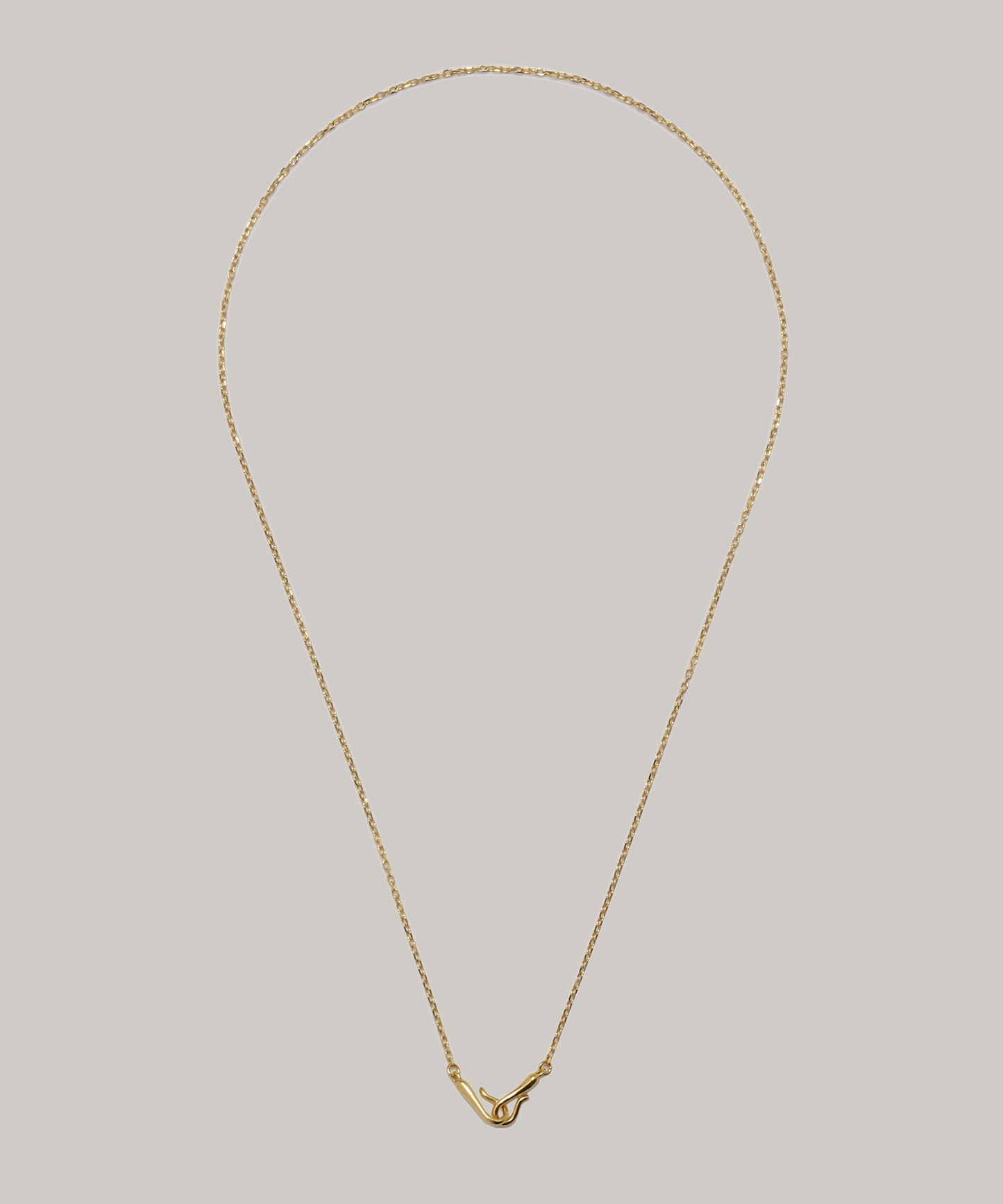 ［silver925］Hook Necklace (Gold)