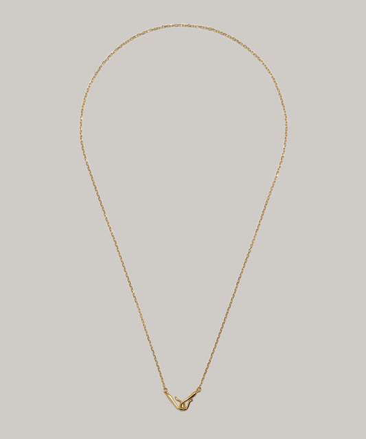 ［silver925］Hook Necklace (Gold)