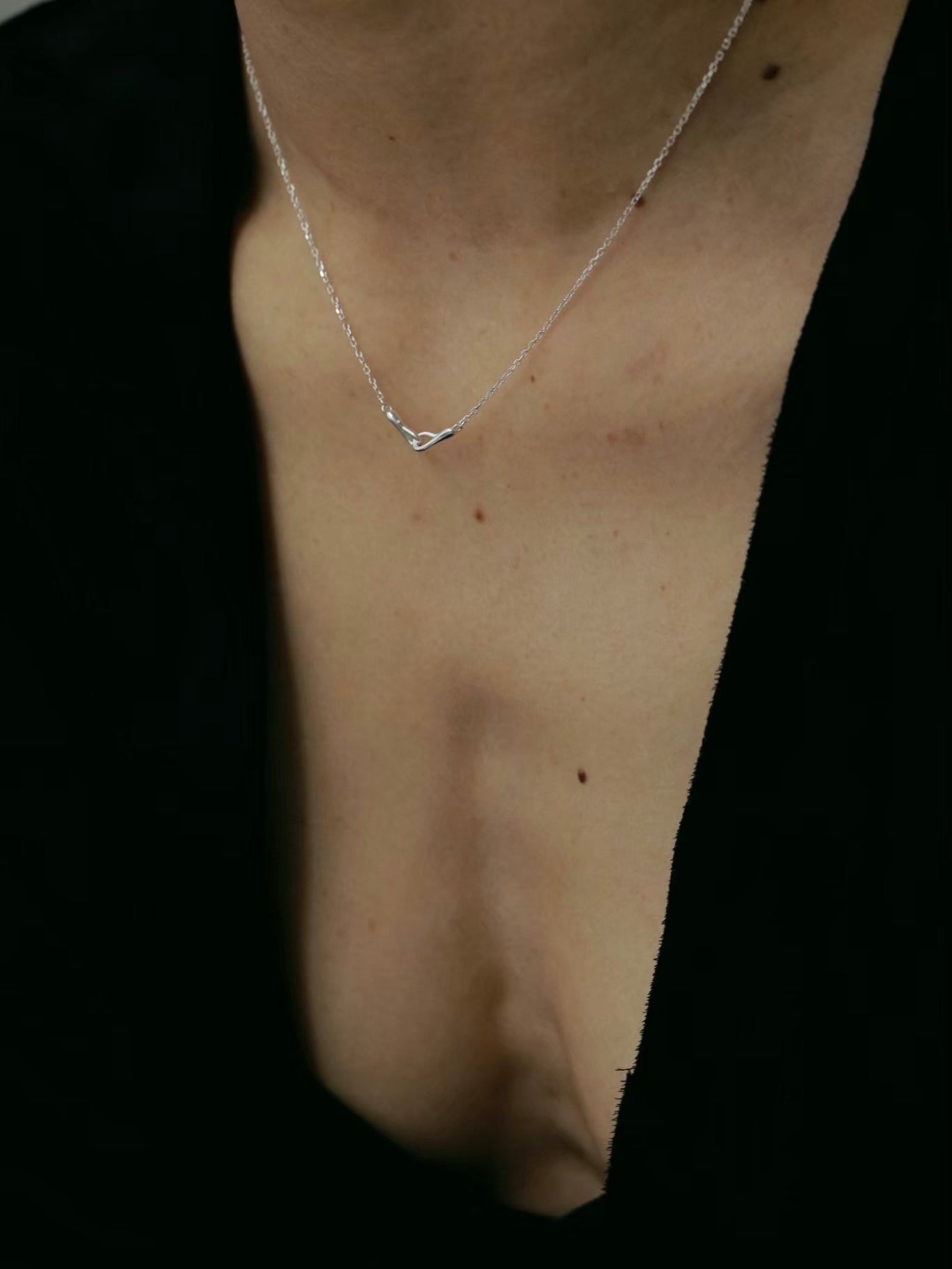 ［silver925］Hook Necklace (Silver)