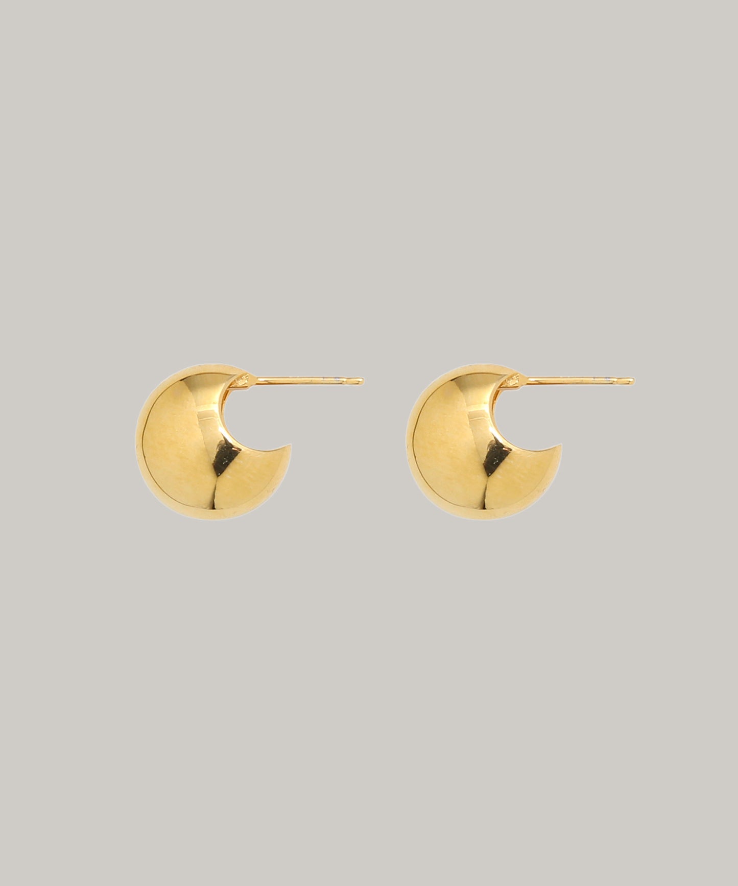 ［silver925］Mini half moon Pierce (Gold)
