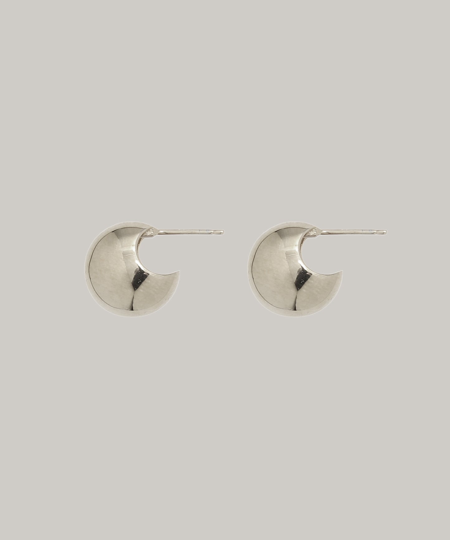 ［silver925］Mini half moon Pierce (Silver)