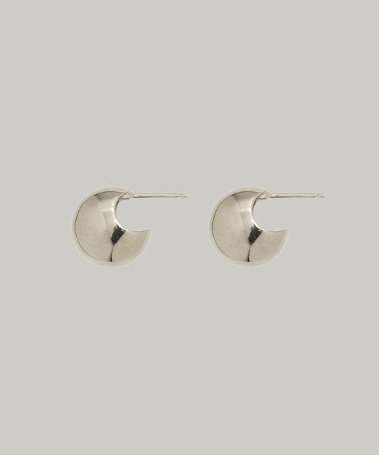 ［silver925］Mini half moon Pierce (Silver)