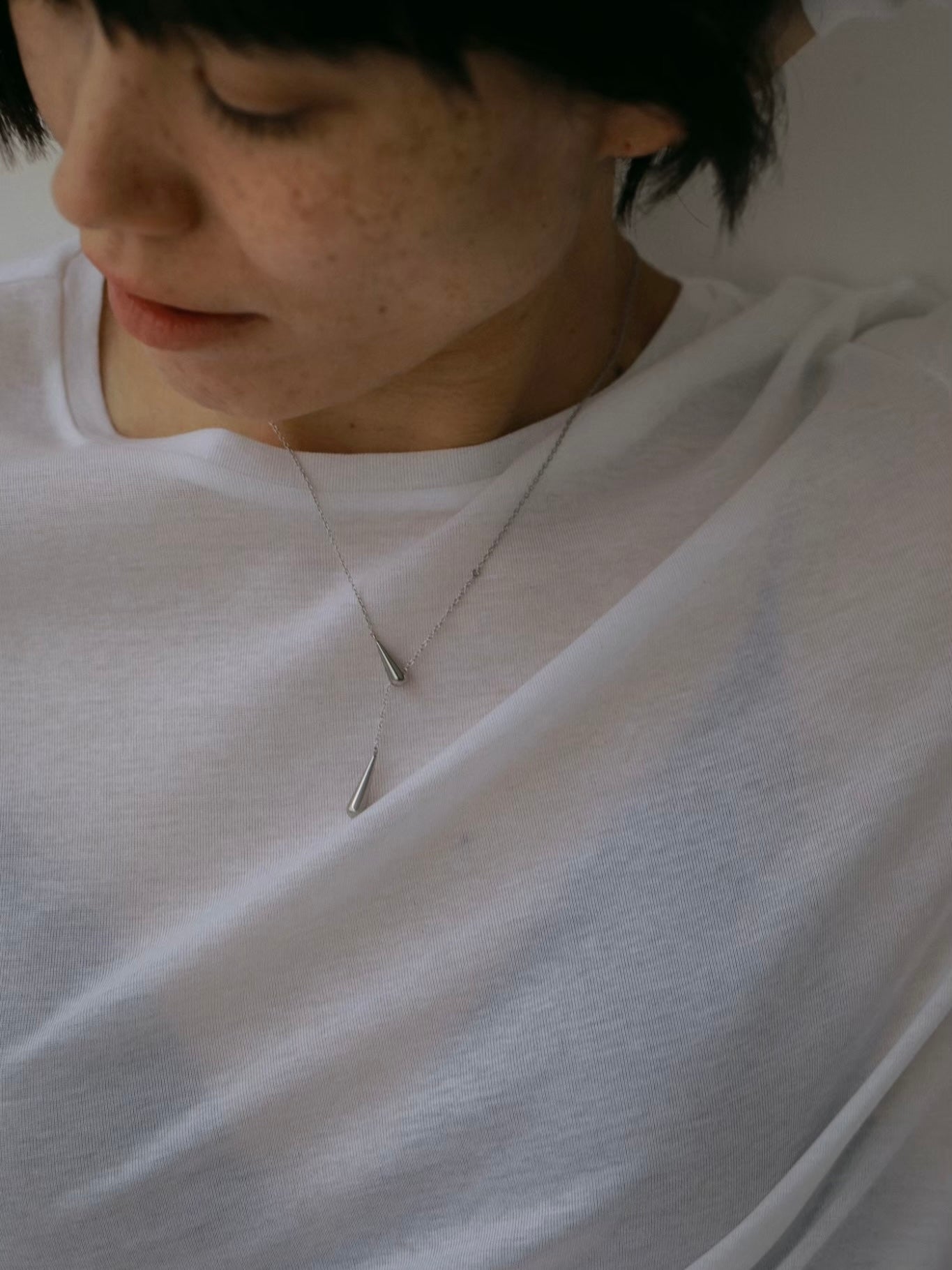 ［316L］Icicle Necklace (Silver)