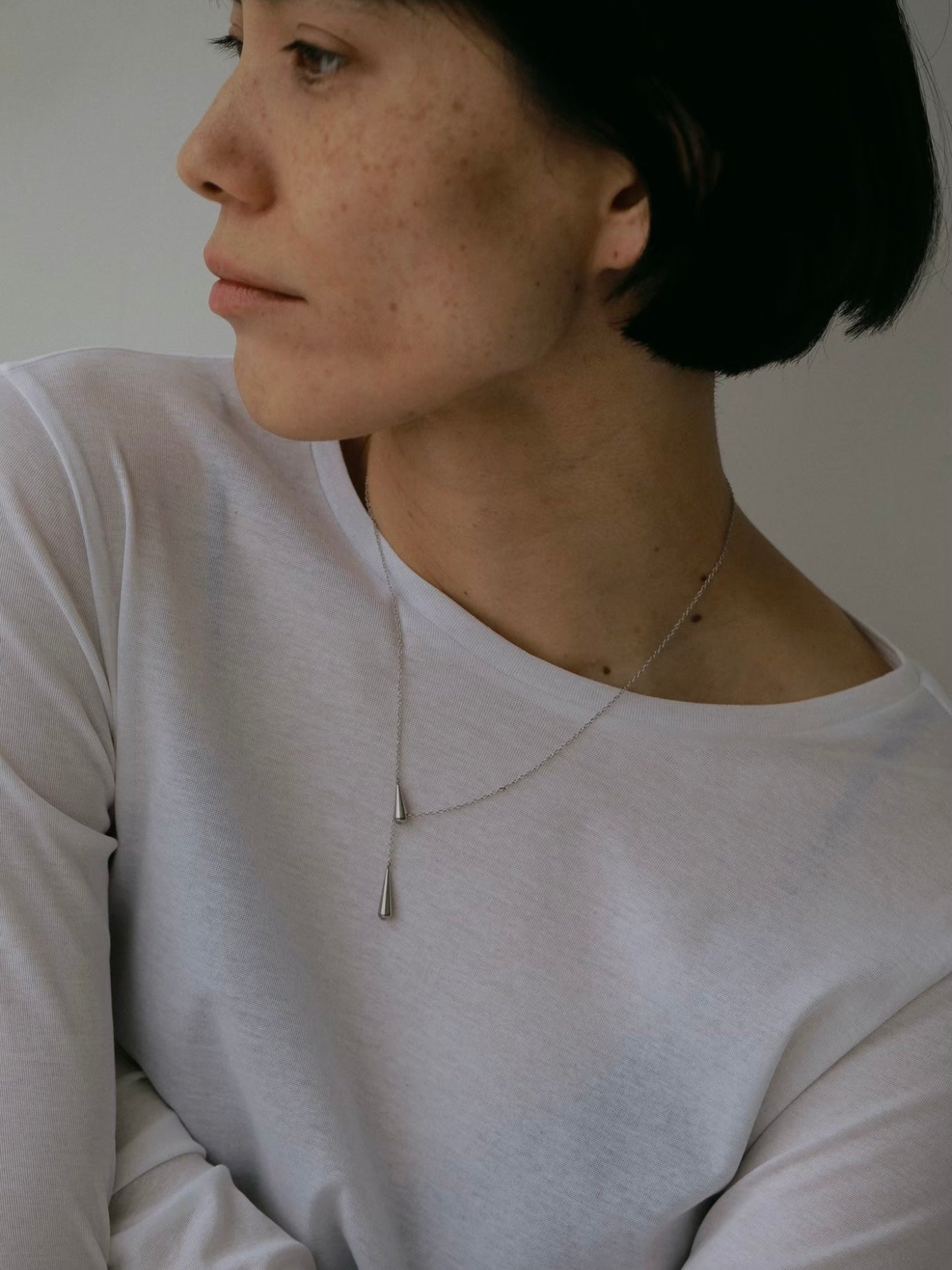 ［316L］Icicle Necklace (Silver)