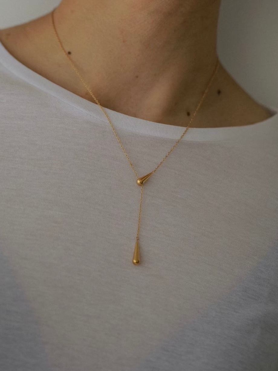 ［316L］Icicle Necklace (Gold)