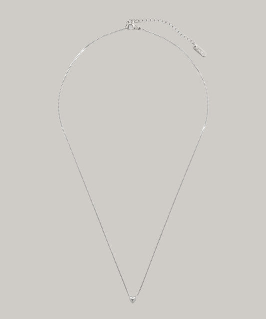 ［316L］Mini heart Necklace (Silver)