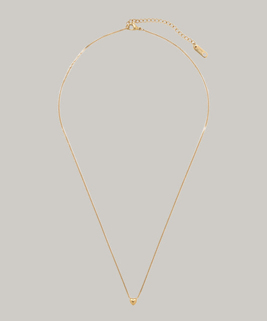 ［316L］Mini heart Necklace (Gold)