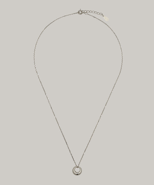 ［silver925］Mini circle Necklace (Silver)