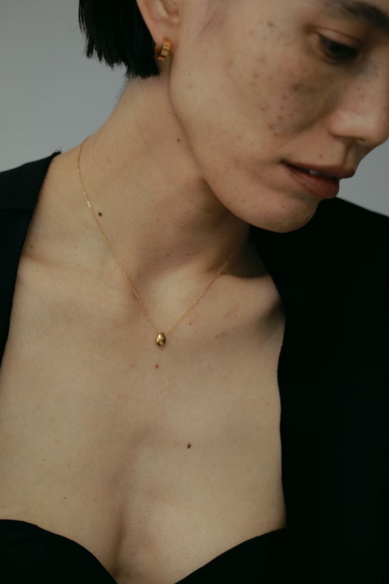 ［316L］Mini egg Necklace (Gold)