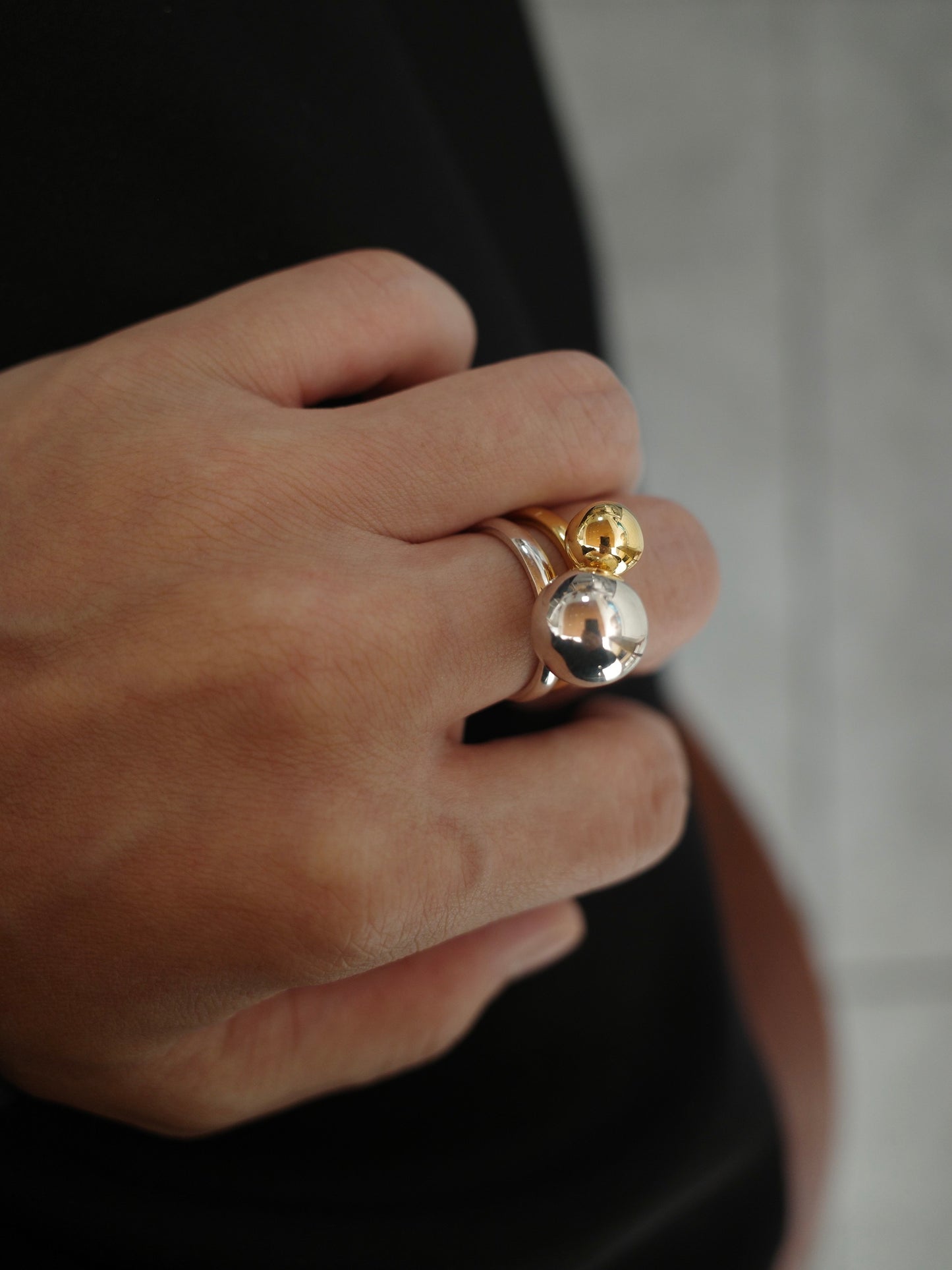 ［silver925］Large ball Ring (Silver)