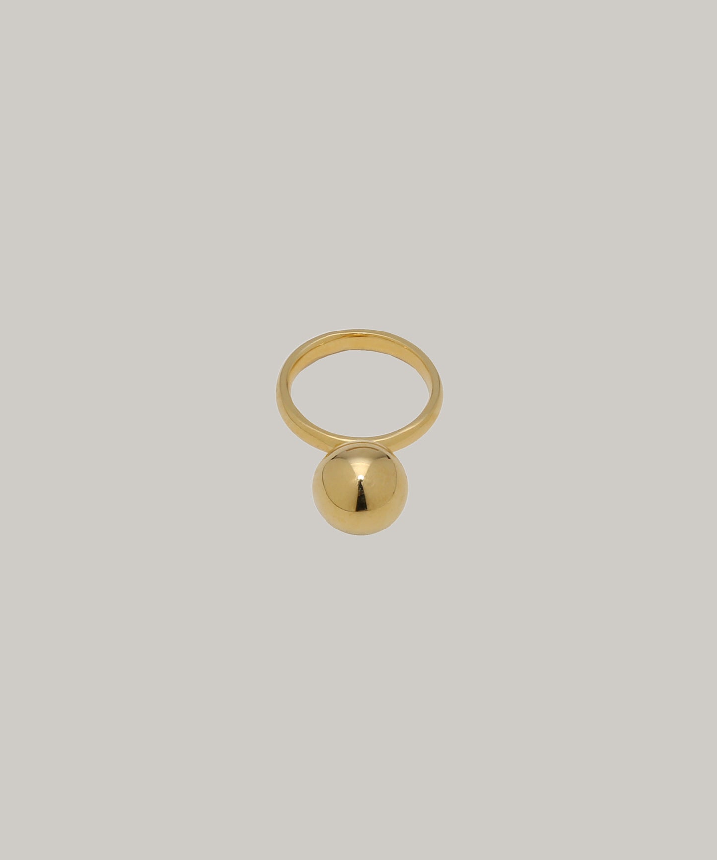 ［silver925］Large ball Ring (Gold)