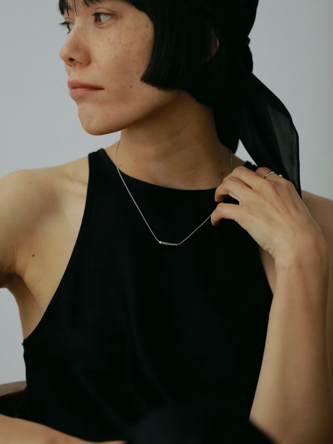 ［316L］Line Necklace (Silver)