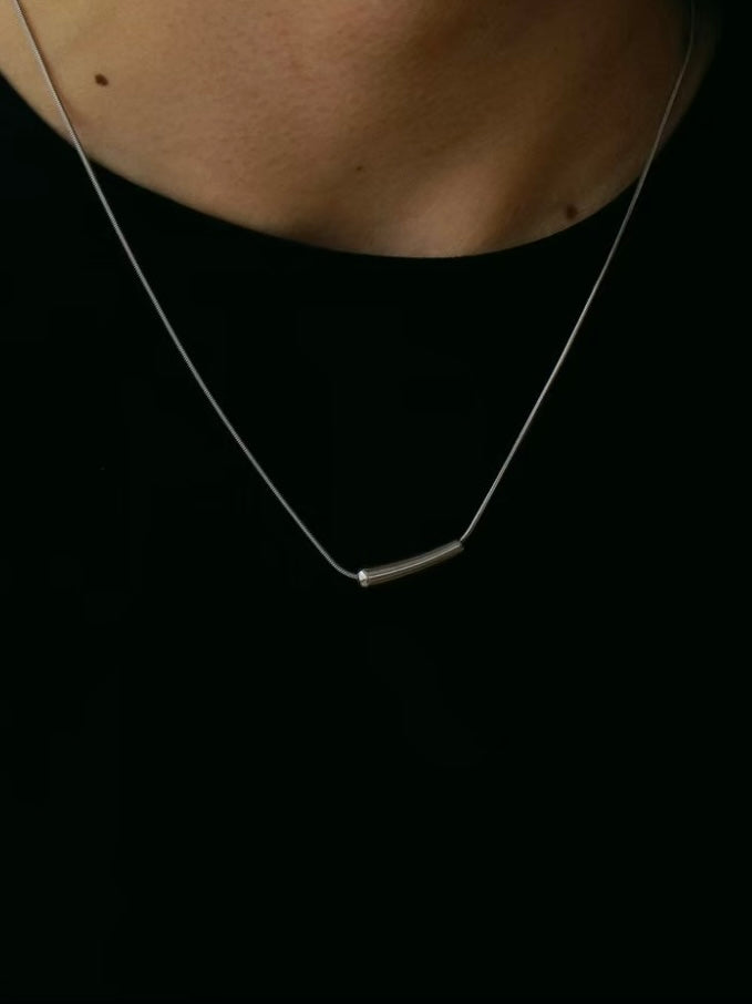 ［316L］Line Necklace (Silver)
