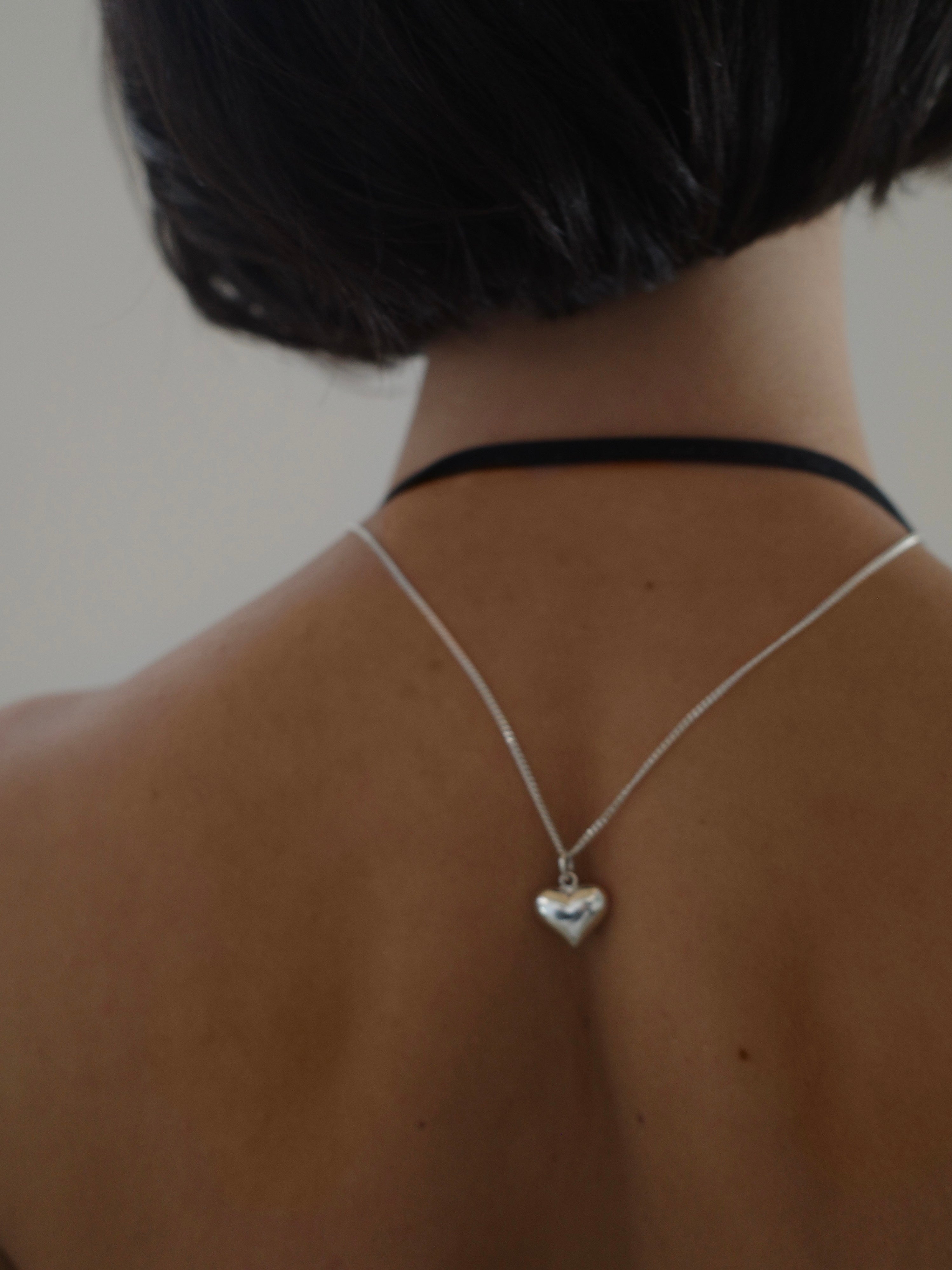 silver925］Heart Necklace (Silver) – TRES
