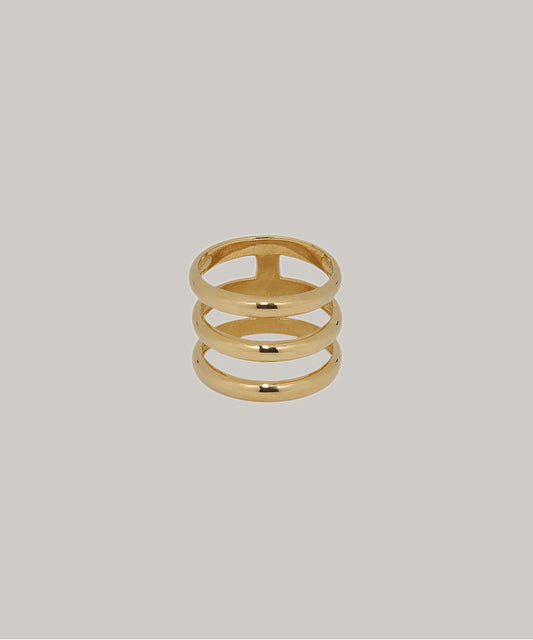 ［silver925］Three Ring (Gold)