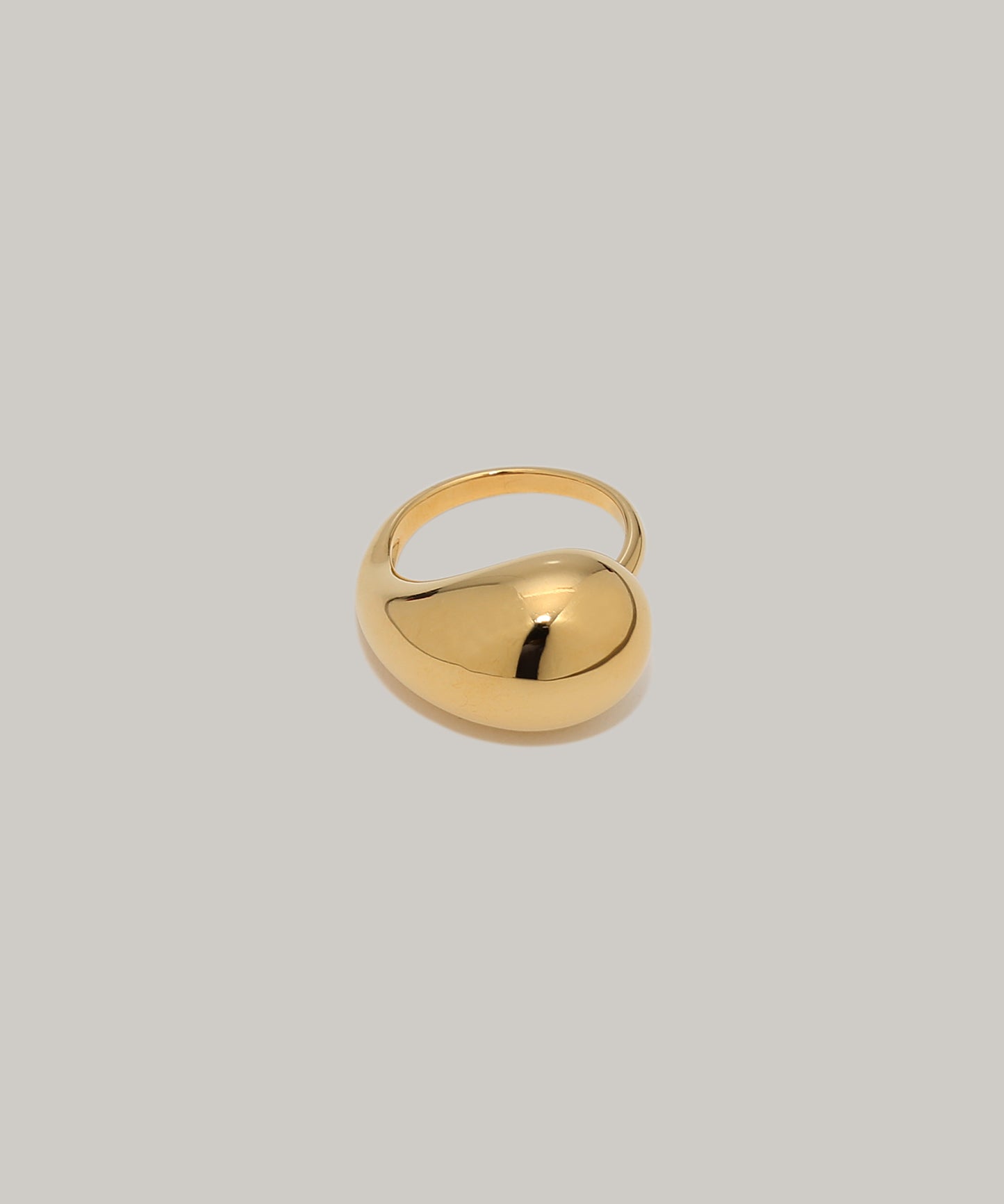 ［Silver925］Drop Ring (Gold)