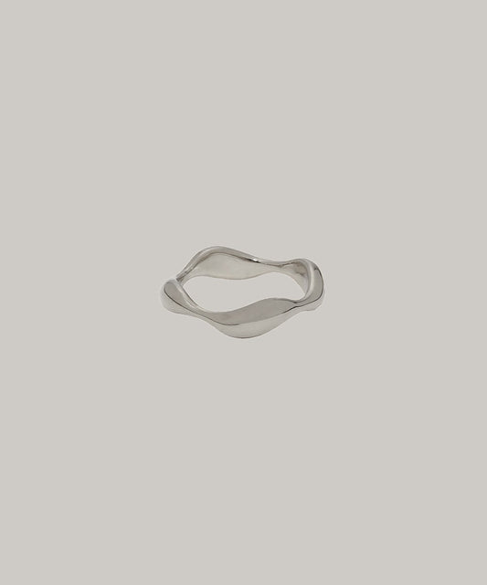 ［316L］Wave Ring (Silver)