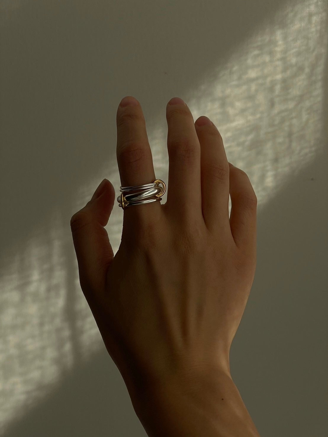 ［Silver925］Layard Ring (Silver×Gold)