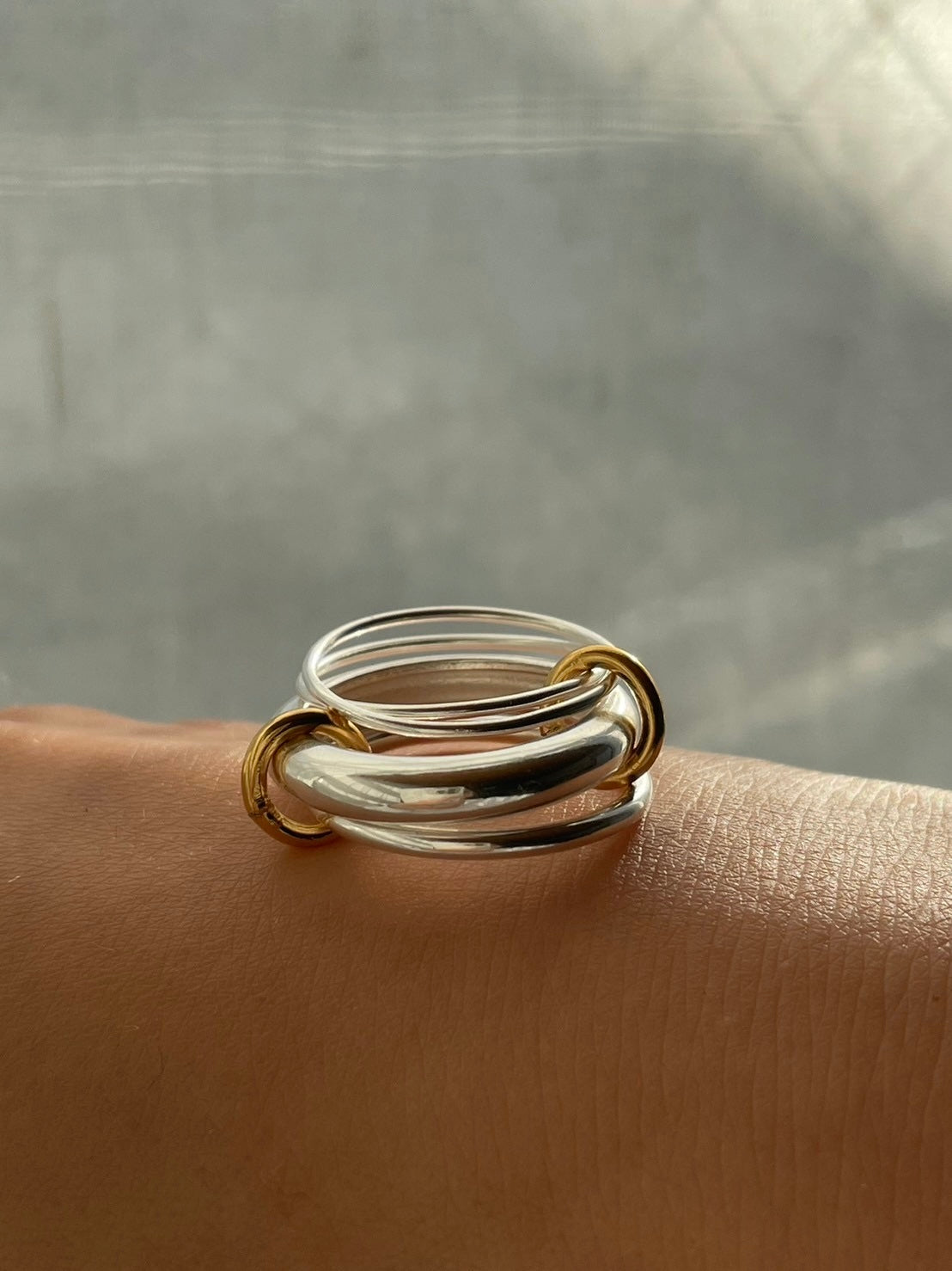 ［Silver925］Layard Ring (Silver×Gold)