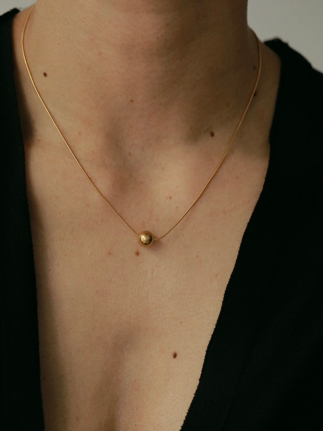 316L］Maru Necklace (Gold) – TRES