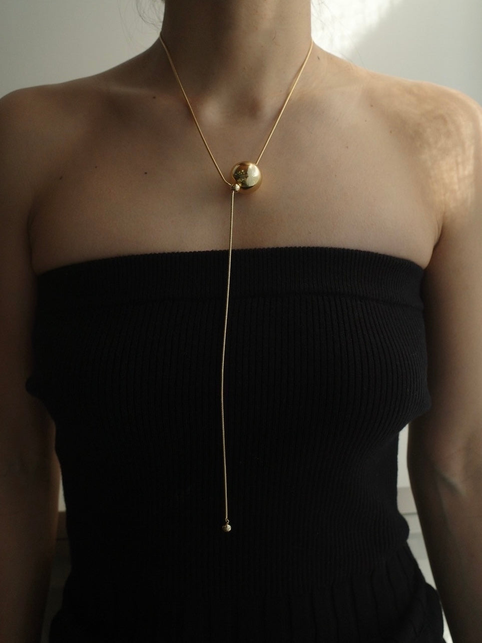 Ball snake Necklace (Gold)