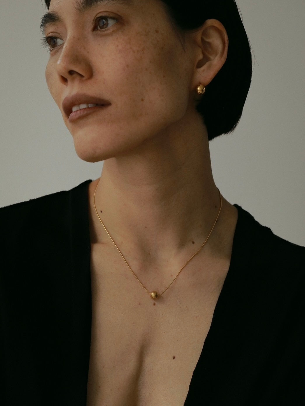 316L］Maru Necklace (Gold) – TRES
