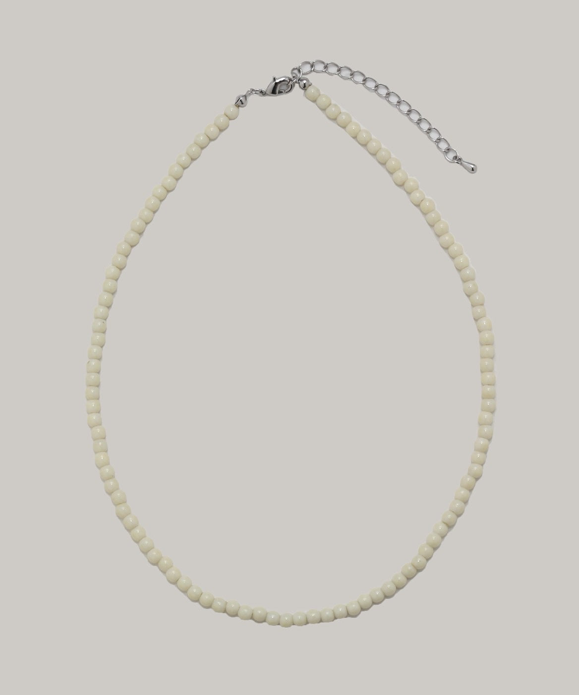 Round beads Necklace (Ivory)