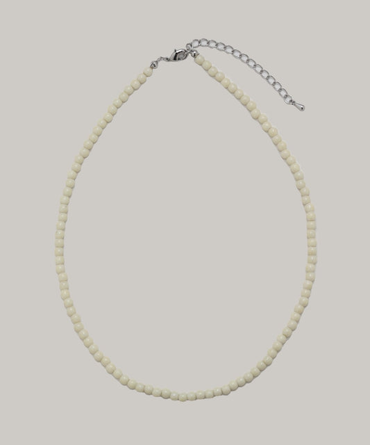 Round beads Necklace (Ivory)