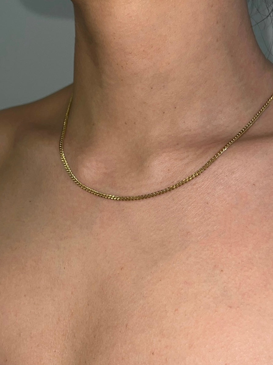 ［サージカルステンレス］Chain Necklace (Gold)
