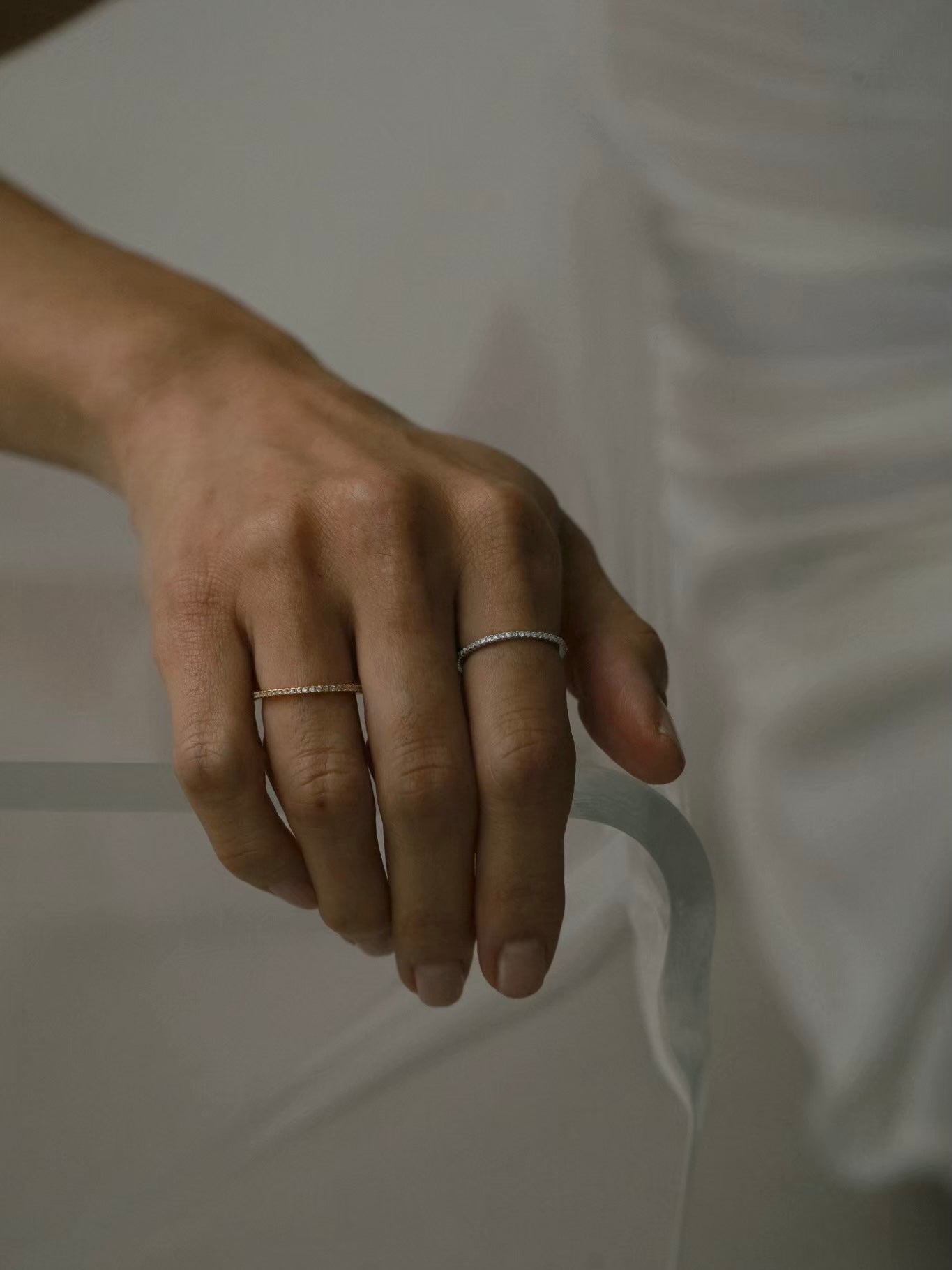 ［silver925］Full eternity Ring (Gold)