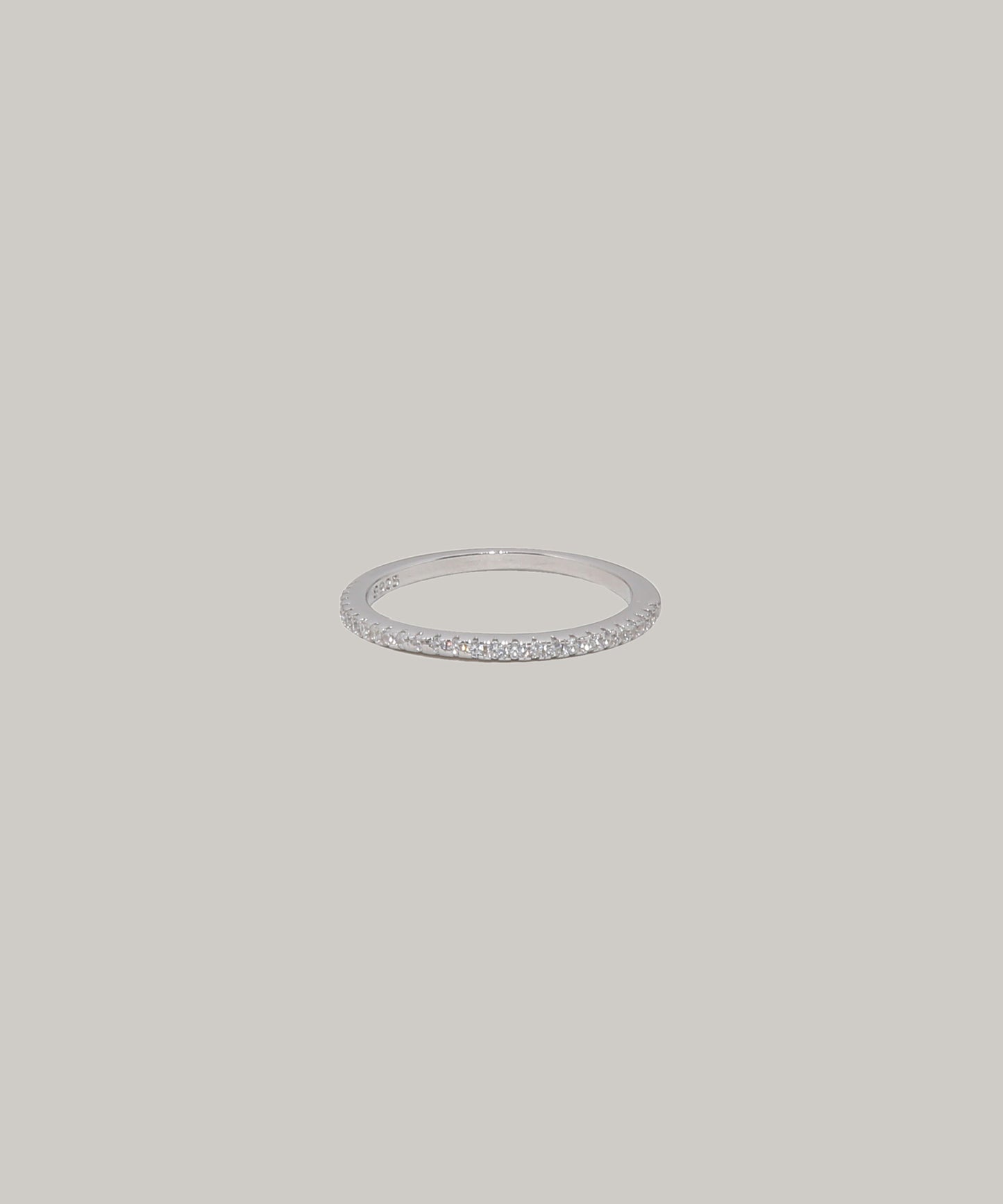 ［316L］Half eternity Ring (Silver)