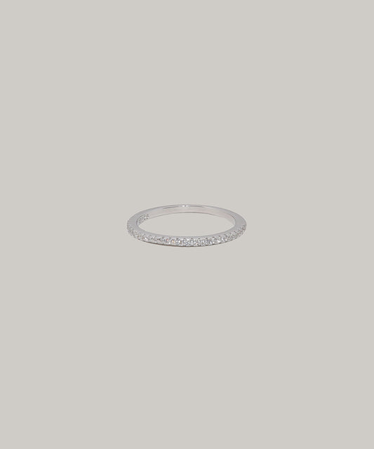 ［316L］Half eternity Ring (Silver)
