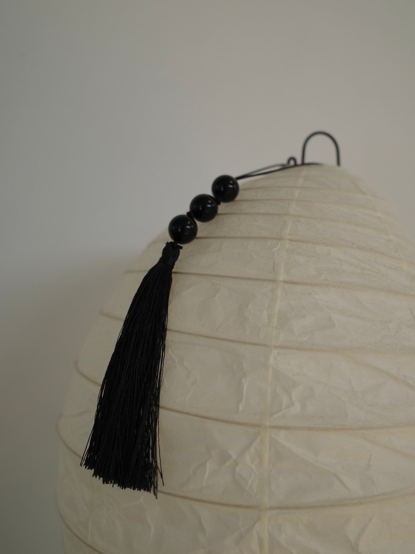 Long Tassel Necklace (Black)