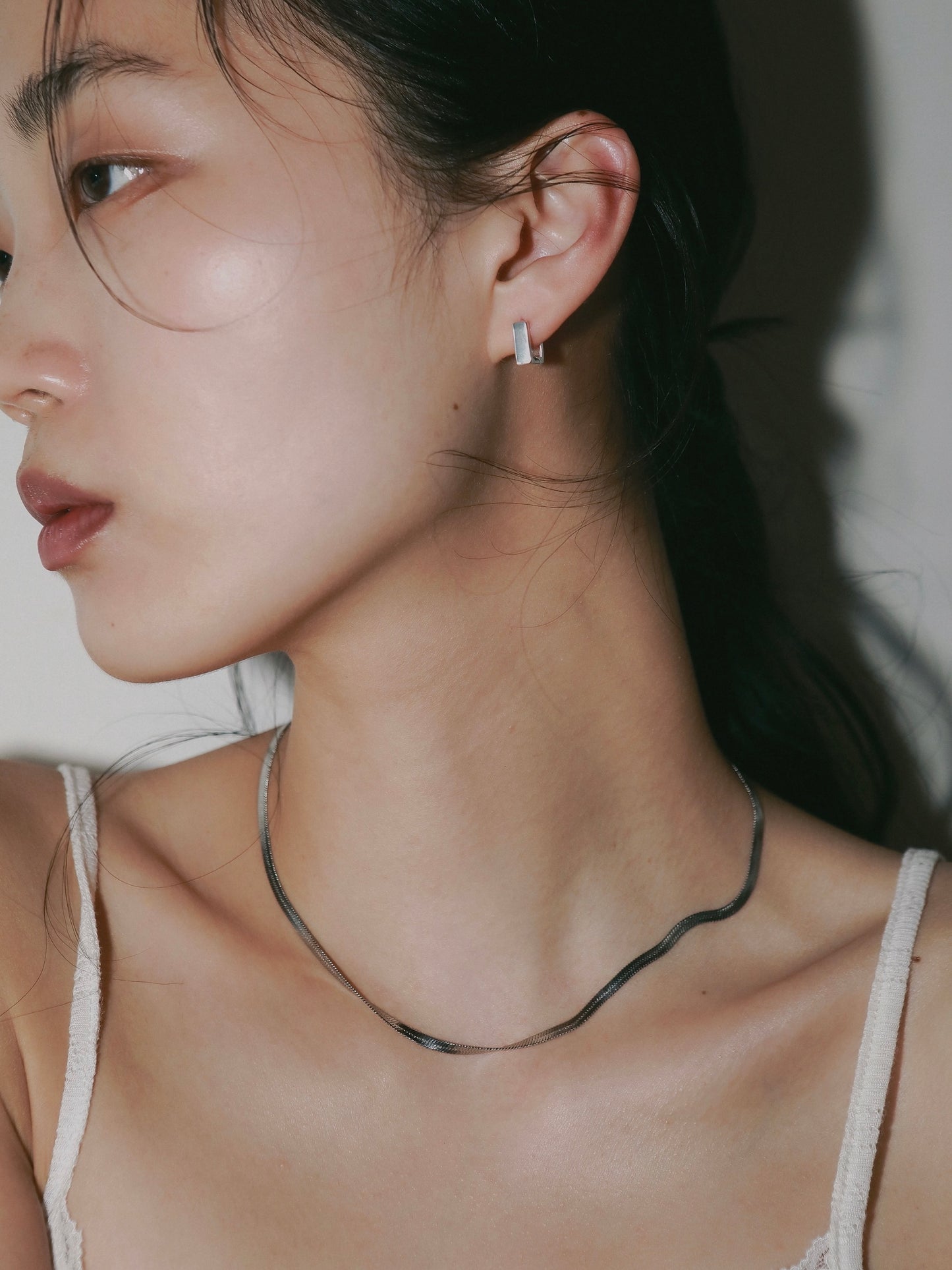 ［silver925］Mini square Pierce (Silver)